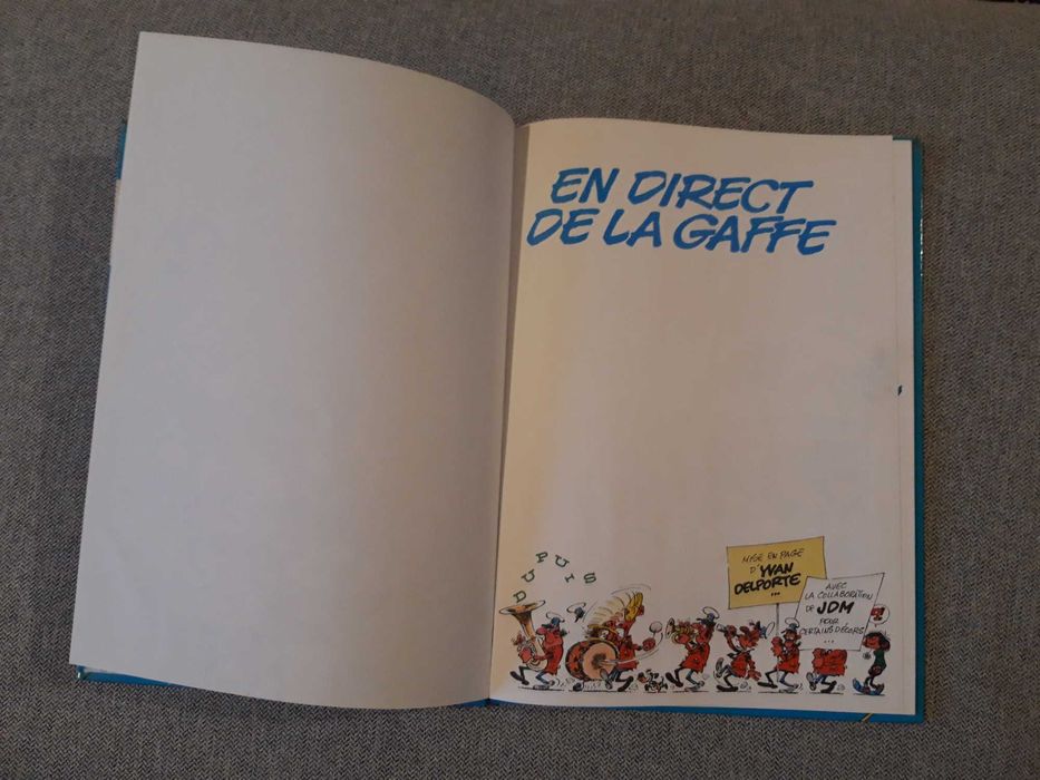 BD Gaston Lagaffe "En direct de la gaffe"