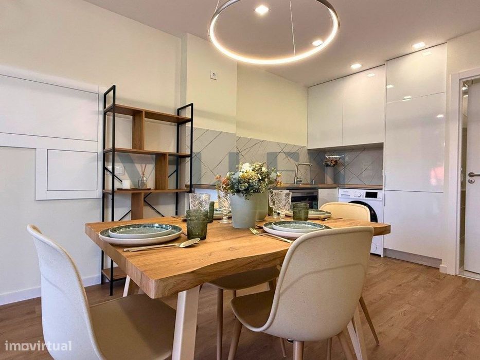 Apartamento T1 mobilado no centro da Trofa