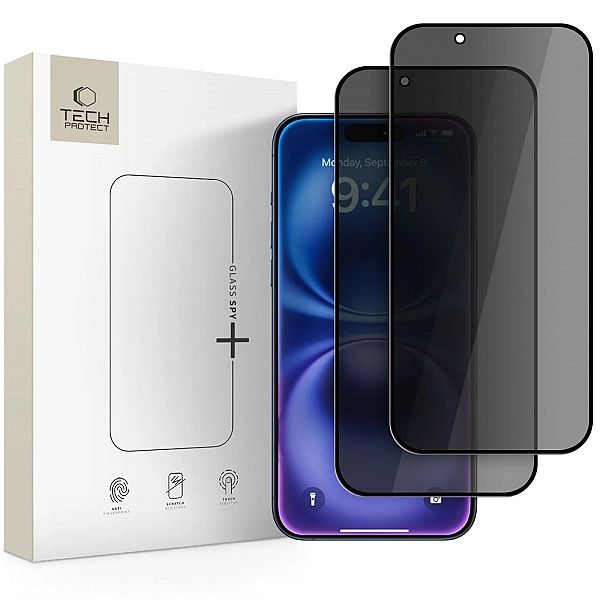 Szkło Prywatyzujące Tech-Protect Glass Spy+ 2-Pack Iphone 17 Air Priva