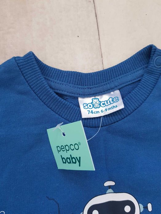 Nowy komplet dresowy, dres chłopięcy, bluza i spodnie, rozmiar 74