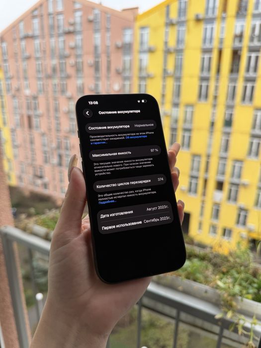 97% Аккум iPhone 15 Pro 512Gb Black Titanium Neverlock айфон про 256