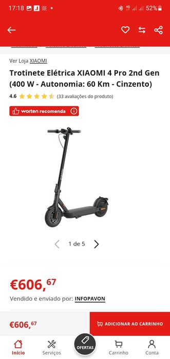 Trotinete eletrica xiaomi