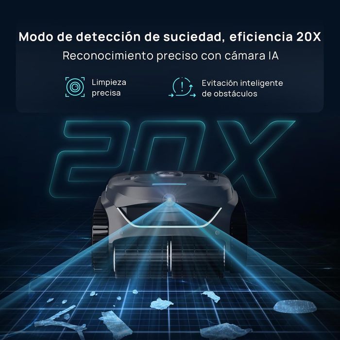 WYBOT C2 Vision-A NOVO – Robô com IA para Piscina (Fundo/Parede)