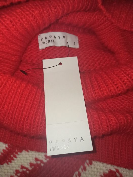 Nowy sweter sweterek golf Papaya rozmiar 36 S 8