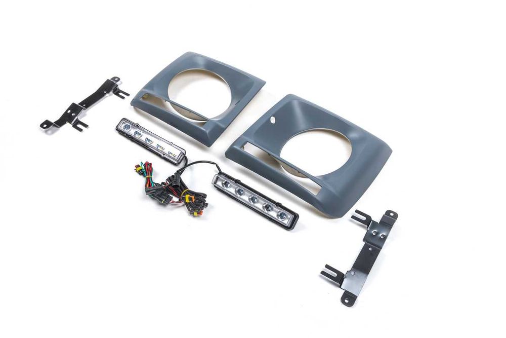 W463 накладки фар окуляры  Led на Mercedes G-Class W463 Гелик кубик