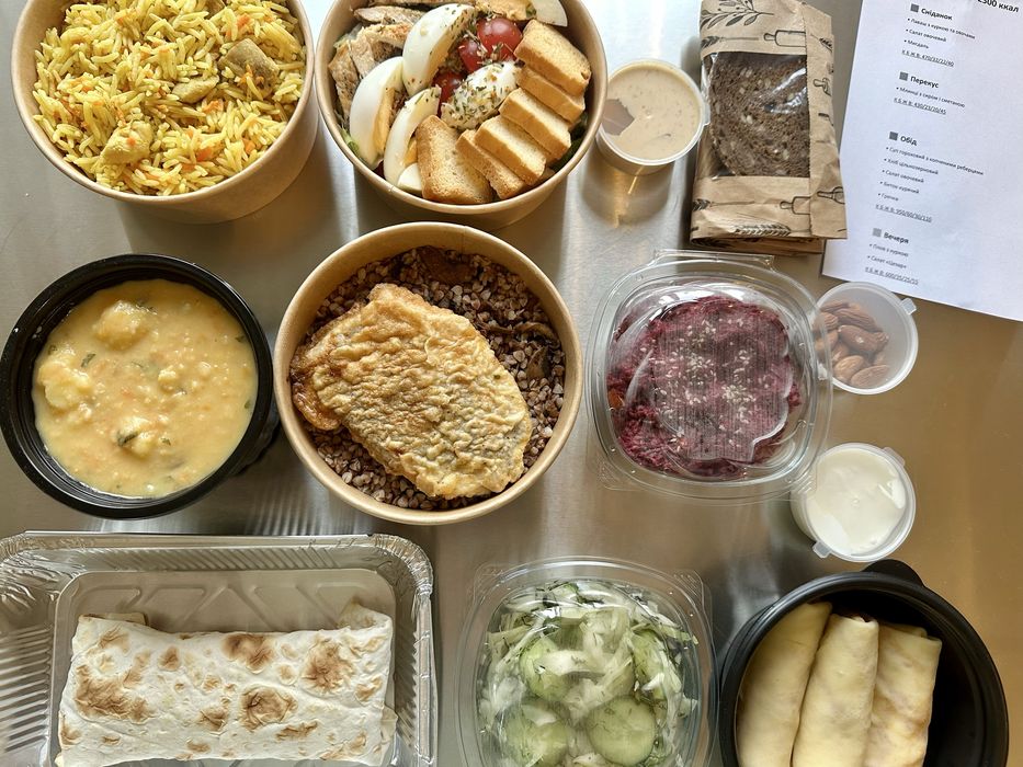 Раціон здорового харчування на день їжа на замовлення