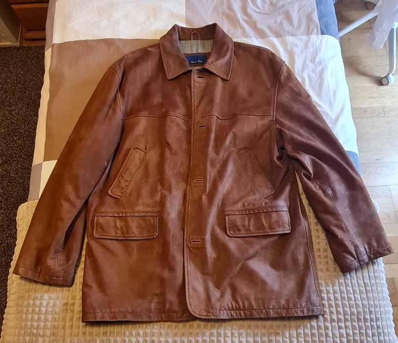 Casaco Massimo Dutti em pele para homem tamanho XL