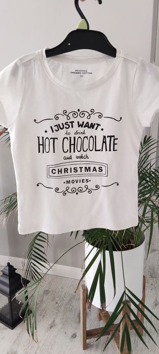 Koszulka świąteczna, t-shirt, bluzeczka Reserved, rozmiar 110.