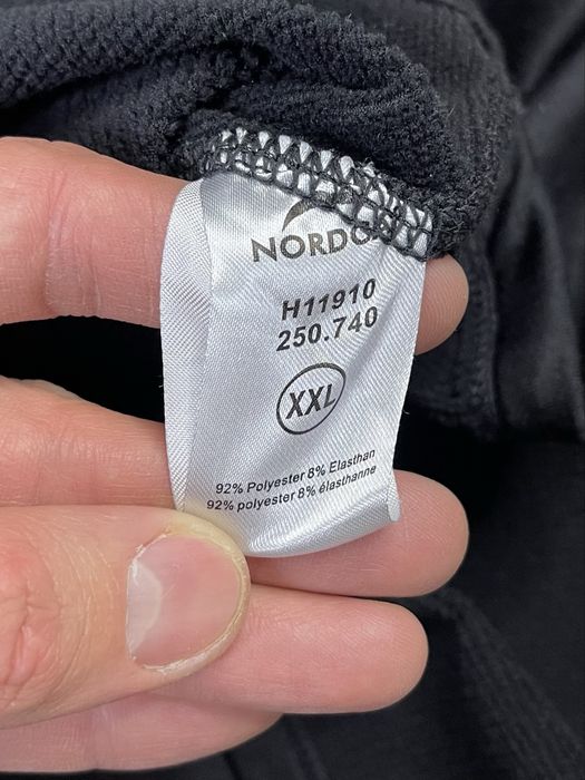 Nordcap кофта толстовка 2XL размер на флисе черная трекинговая