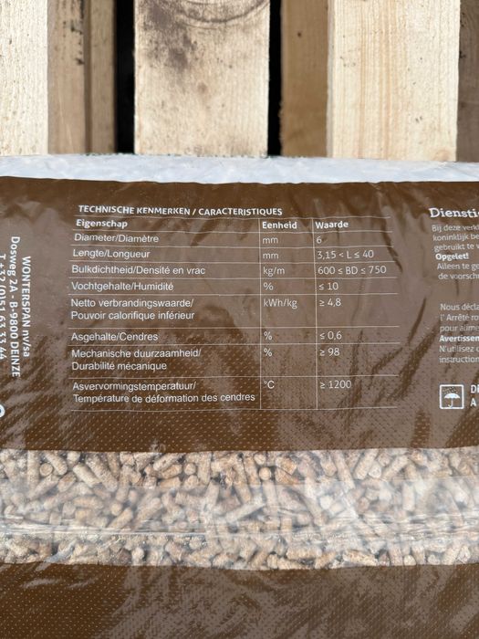 Pellet iglasty 6mm Wonter A1 ENplus | Dostawa | Płatność przy odbiorze