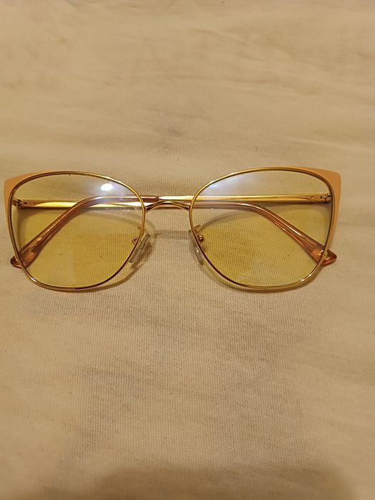 Nowe Damskie okulary;0; z ramówka w kolorze pudrowy róż