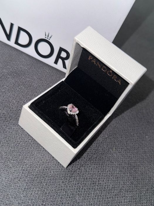 Anel rosa Pandora novo