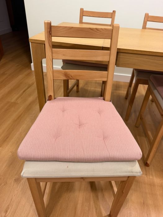 Mesa extensível + 4 cadeiras de carvalho - TONSTAD IKEA