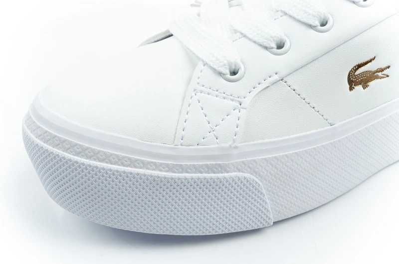 Lacoste buty sportowe trampki damskie Ziane Platform 126 białe modne