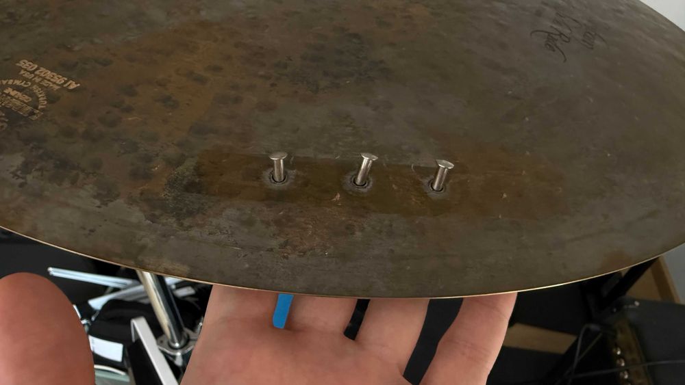 Zildjian 20" K Custom Left Side Ride Cymbal with Rivets