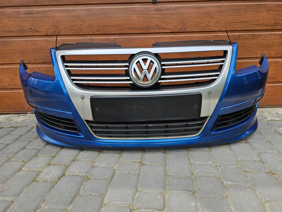 vw volkswagen passat b6 zderzak r-line + pdc atrapa kompletny grill rline
