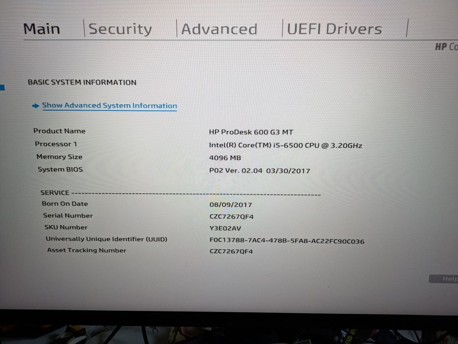 Komputer HP ProDesk 600 G3 MT | i5-6500 | 4GB RAM | Sprawny!