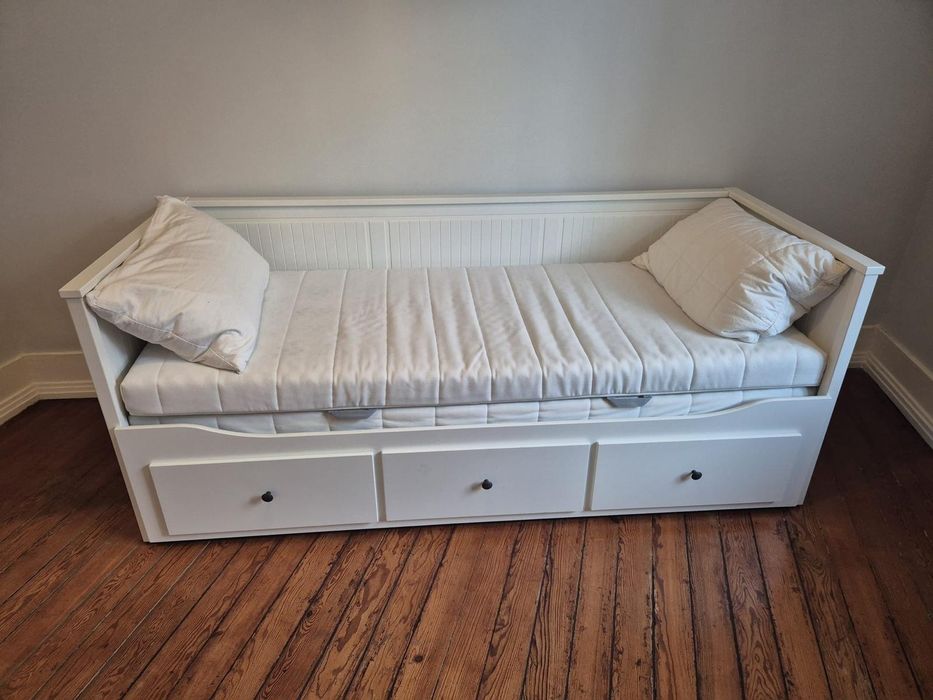 Cama individual/dupla com 3 gavetas