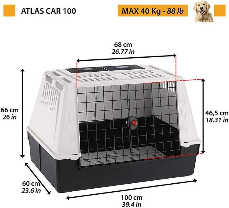 ENVIO GRÁTIS - Transportadora Ferplast ATLAS CAR