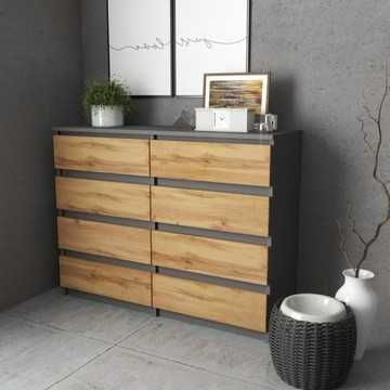 KOMODA 8szuflad DARMOWA WYSYŁKA pojemna szeroka szafa rtv regał