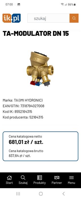 Zawory równoważące modulatory