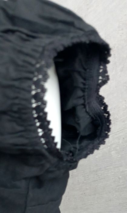 Cudna letnia sukienka, ażur, czarna. Rozm. M. Stan bdb.