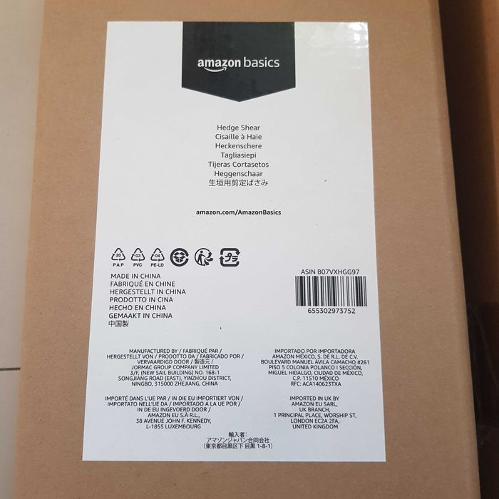 Amazon Basics Nożyce do żywopłotu regulacja oporu