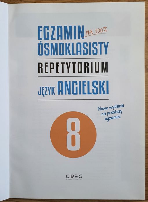 Egzamin ósmoklasisty, repetytorium, język angielski.