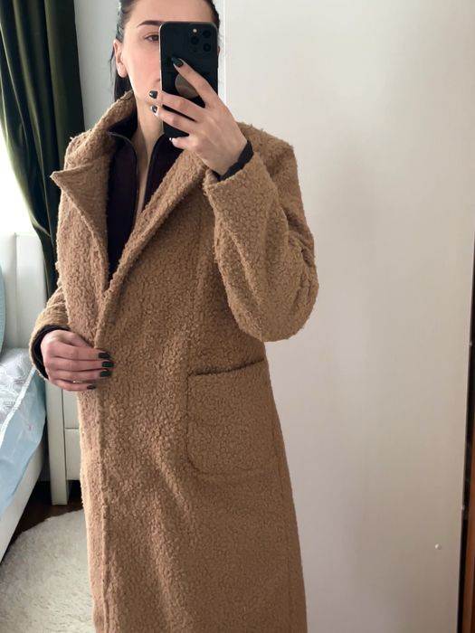 Екошуба коричневого кольору