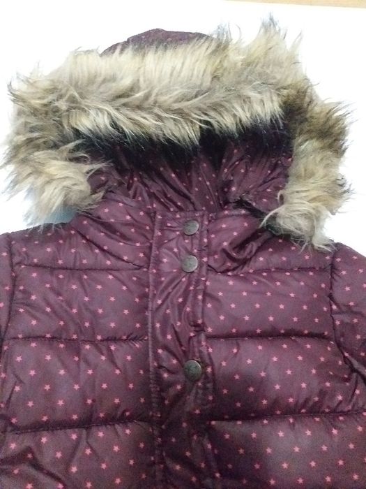 Kurtka zimowa fioletowa w gwiazdki Reserved roz 98