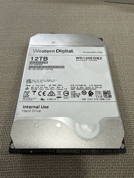Western Digital 12TB Hard Disk