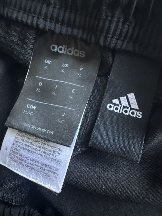 Adidas czarne spodnie sportowe dresowe, joggery męskie XL extra stan
