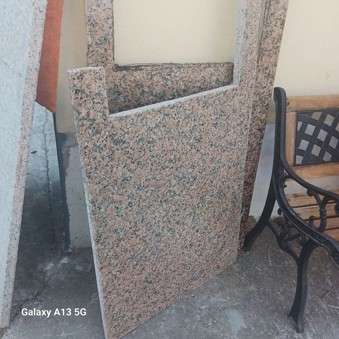 Pedras de granito rosa