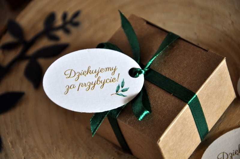 Winietka Pudełeczka na podziękowanie dla gości 2w1