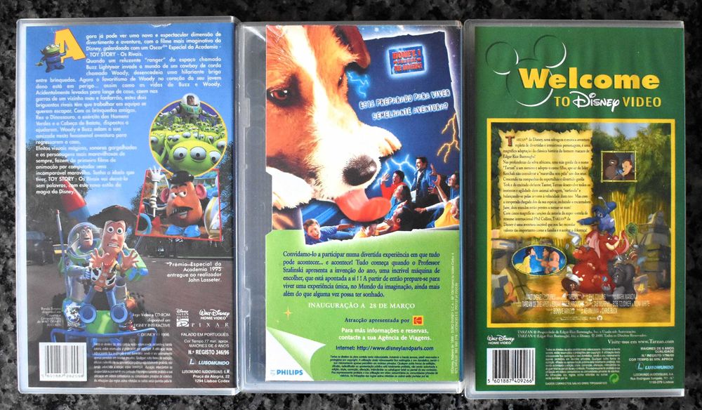 Lote 4 Disney - 7 filmes de animação em VHS