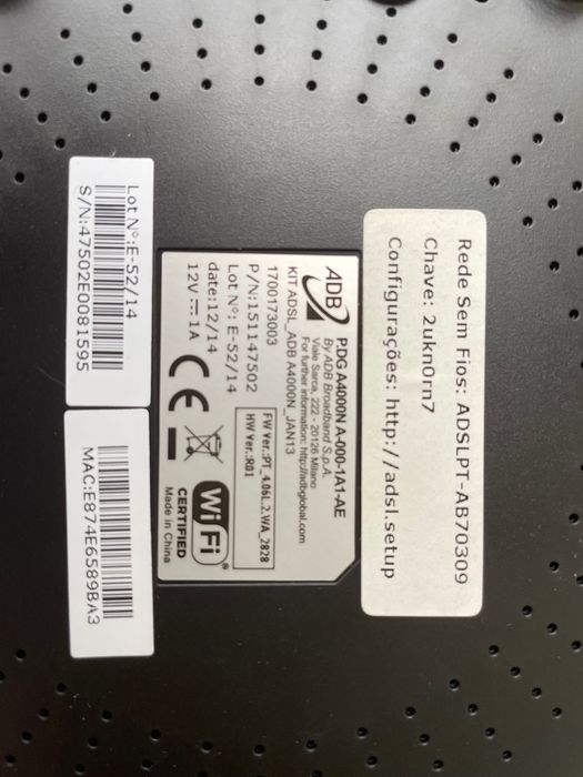 Router MEO (internet + telefone)