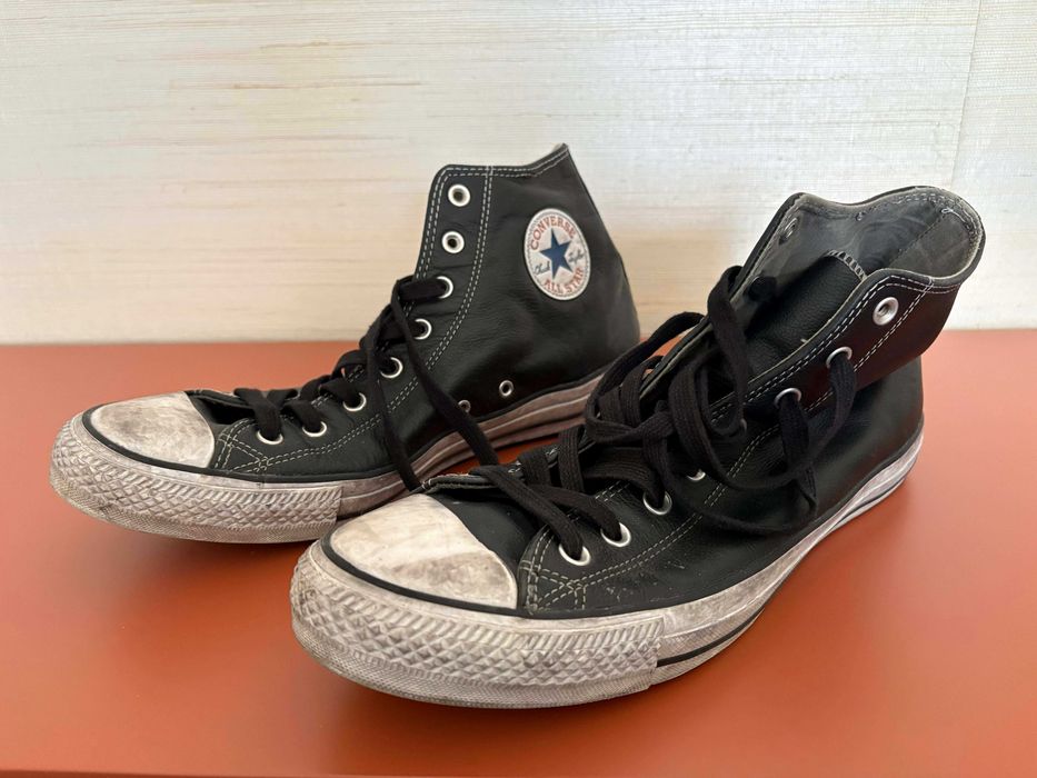 Botas Converse Chuck Taylor All Star Vintage Leather Pretas