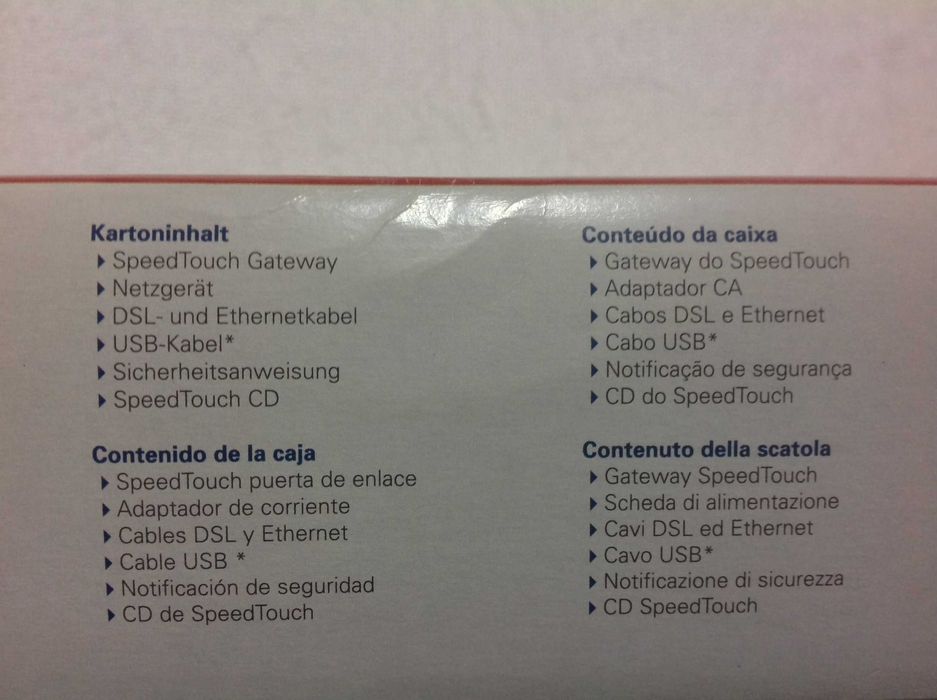 Thomson SpeedTouch 516(i) v6 / 536(i) v6 Modem64309940894467121