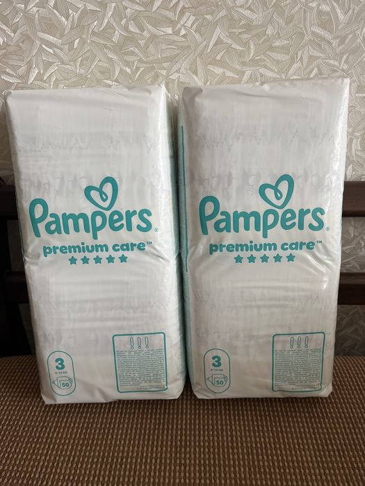 Підгузки 100 шт Pampers premium care 3 (6-10kg)