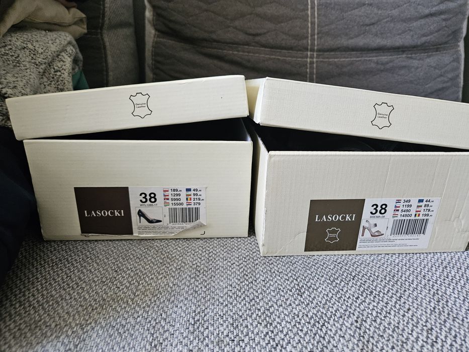 Ubrania damskie rozmiar M 38 + 2 pary butów Lasocki