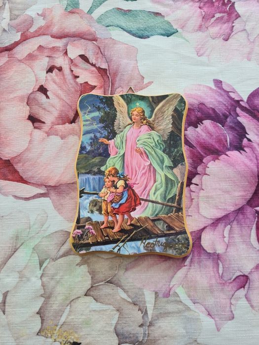 Obrazek drewniany z Medjugorie - Anioł