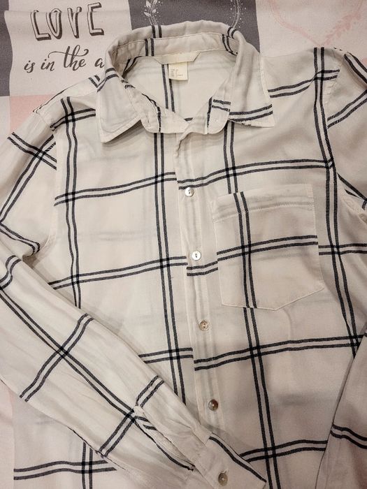 Koszula w kratę H&M r XS /S