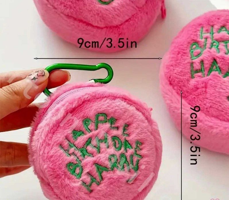 Пухнастий гаманець рожевий гаррі поттер тортик