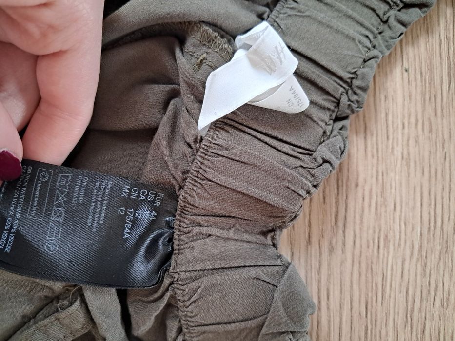 Luźne spodnie materiałowe, h&m