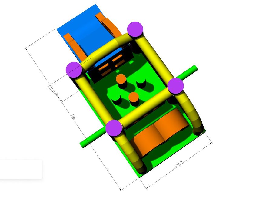 Insuflável Mini pista de obstáculos (nova)