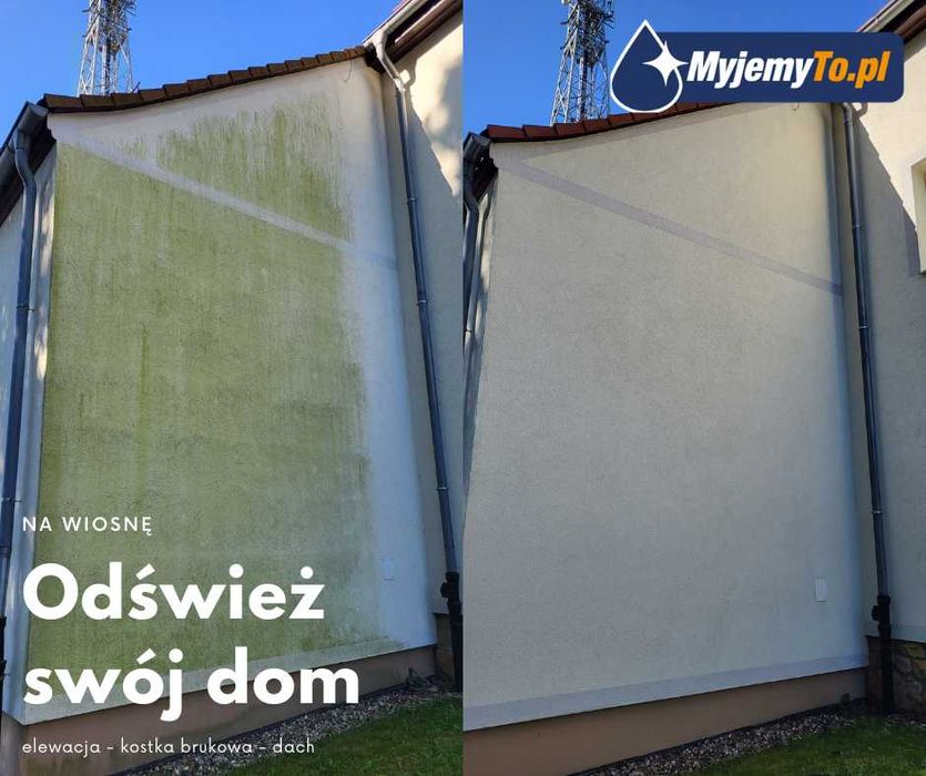 Profesjonalne mycie elewacji, kostki brukowej i dachów
