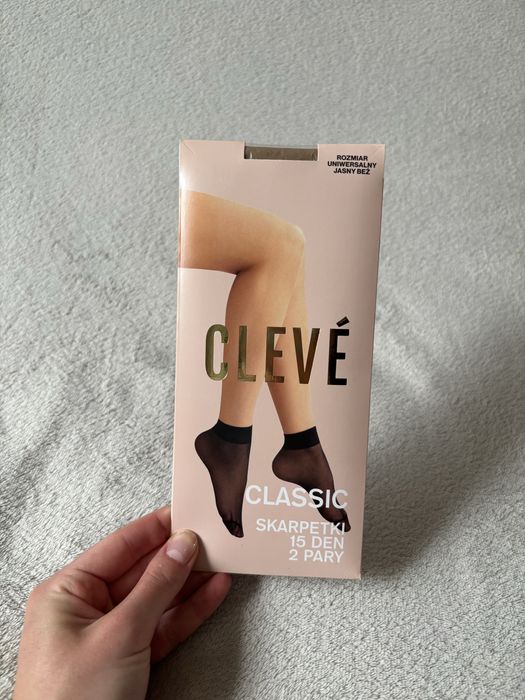 Nowe bezowe  stopki rajstopowe r. Uniwersalny Cleve