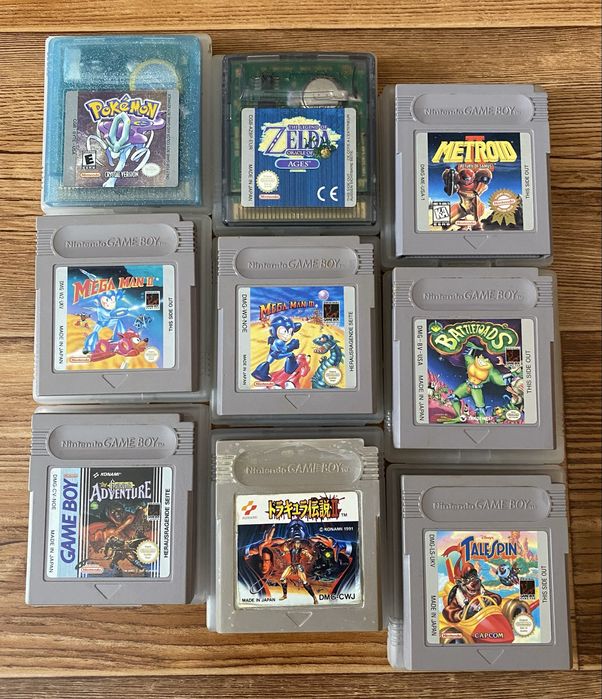 Nintendo GB/GBA: Pokemon, Zelda, Metroid, Megaman, Castlevania, Contra