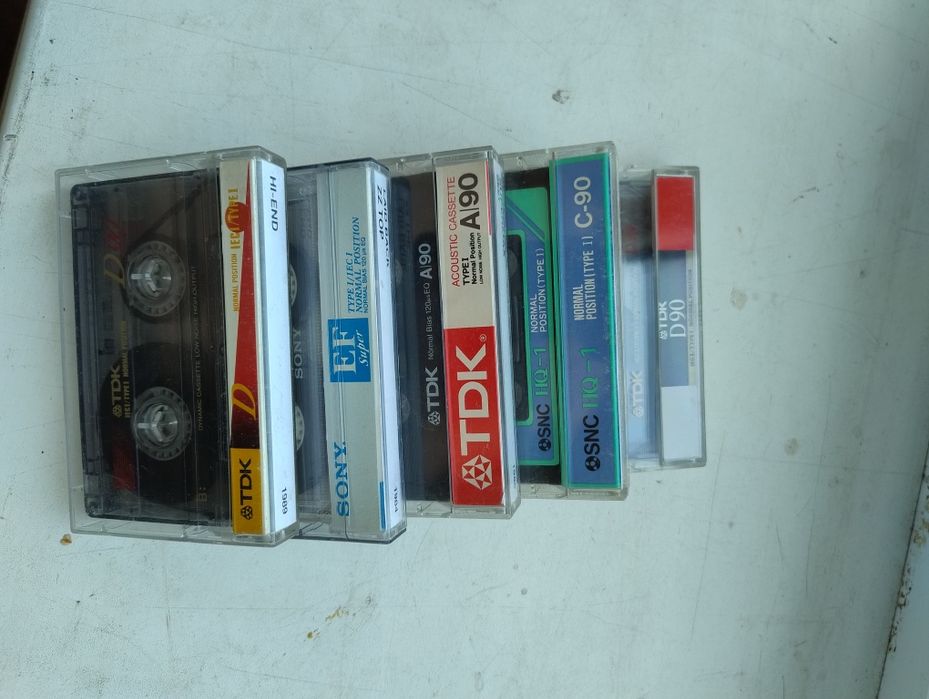 Аудиокассеты BASF, TDK, Sony, maxel, Denon.