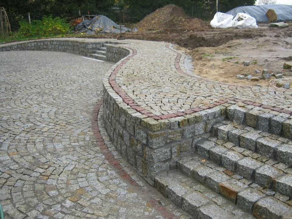 Układanie kostki granitowej Gliwice, brukarstwo, kostka granitowa
